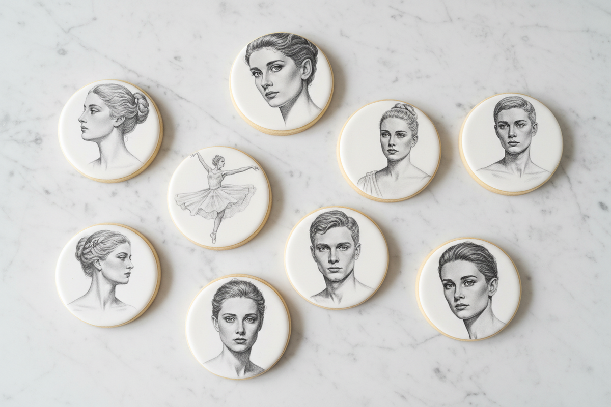 FoodPencil portrait cookie art banner